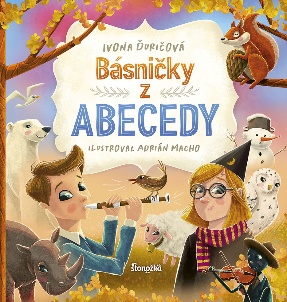 Presne po roku vychádza novinka zo série Zábava s abecedou od úspešnej dvojice Ivona Ďuričová a Adrián Macho Básničky z abecedy čakajú na všetkých milovníkov krásne ilustrovaných knižiek z edície Stonožka