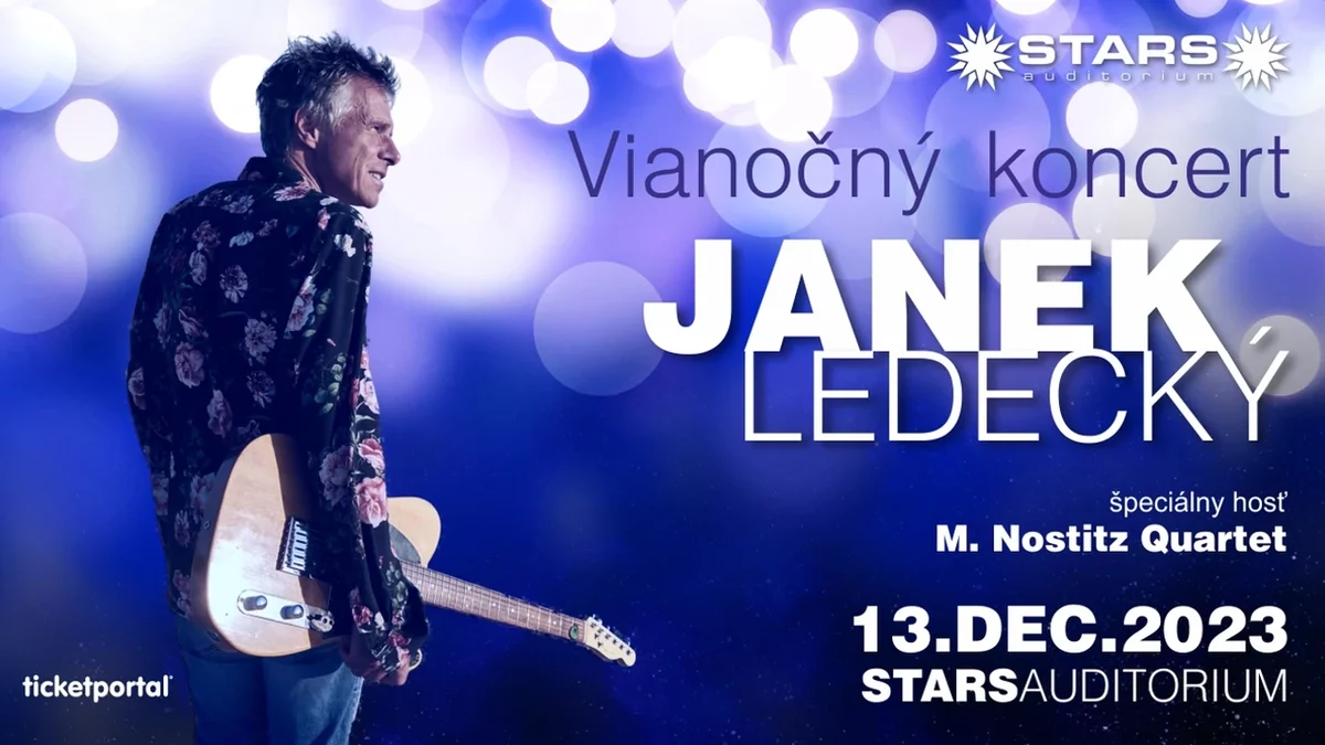 Už zajtra v Bratislave vystúpi český spevák Janek Ledecký na svojom Vianočnom koncerte