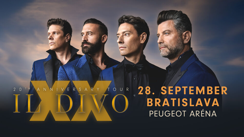 IL DIVO oslavujú 20. výročie svetovým turné – Bratislava sa stane dejiskom ich nezabudnuteľného koncertu