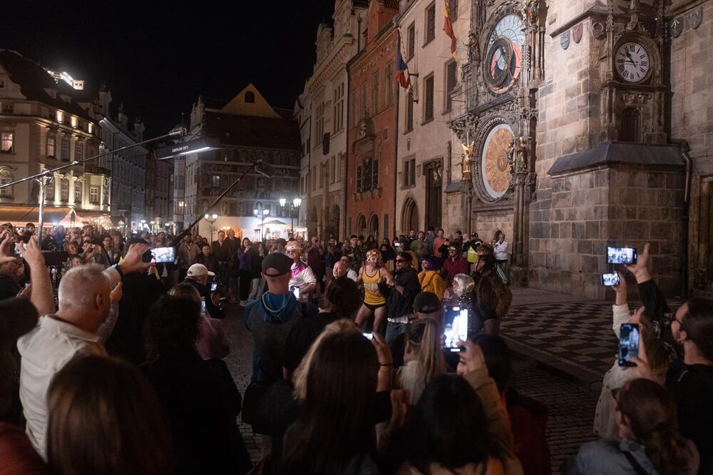 Jasná roztancovala Staromestské námestie v Prahe