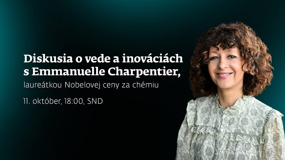 Zažite diskusiu s nobelistkou Emmanuelle Charpentier o tom, ako využiť vedecké inovácie pre zdravšiu budúcnosť ľudí aj planéty