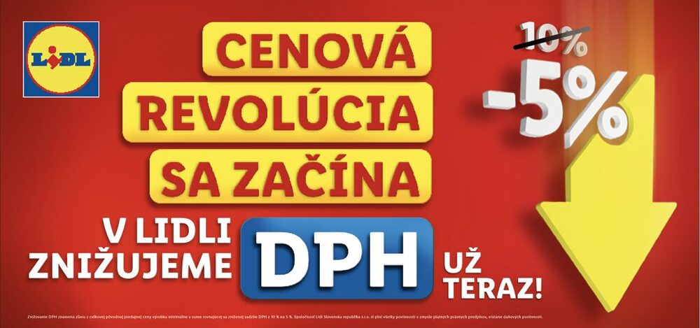 Cenová revolúcia sa začína: Diskont znížil DPH už teraz