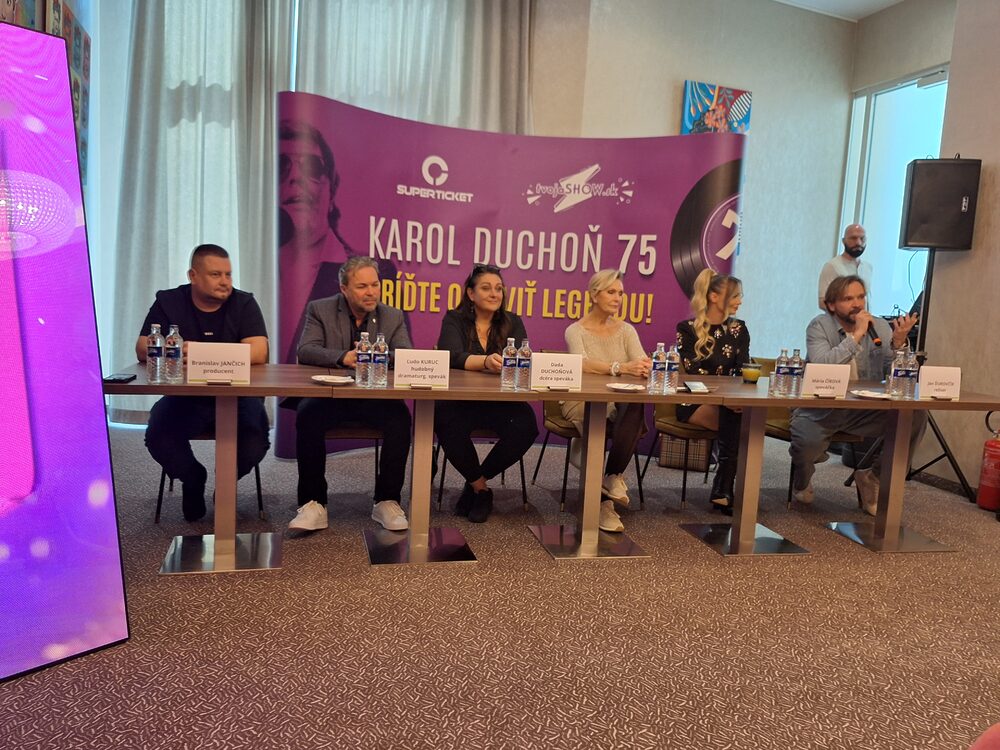 Veľkolepý megakoncert KAROL DUCHOŇ 75 priblížila tlačová konferencia v Bratislave