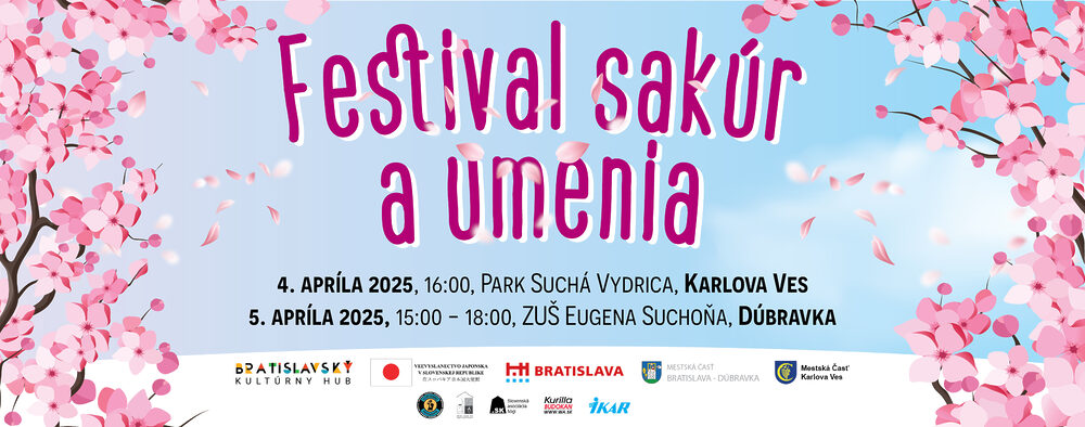 Festival sakúr a umenia už po tretíkrát v Bratislave