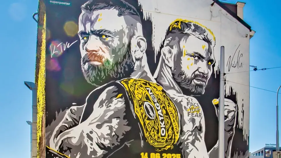 OKTAGON MMA odhalil mural na počesť Vémolu a Végha. Symbolicky pripomína blížiaci sa koniec jednej éry