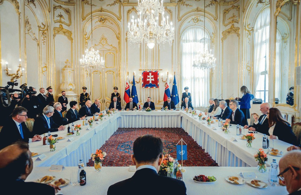 Prezident SR sa stretol s bývalými predsedami Valného zhromaždenia OSN