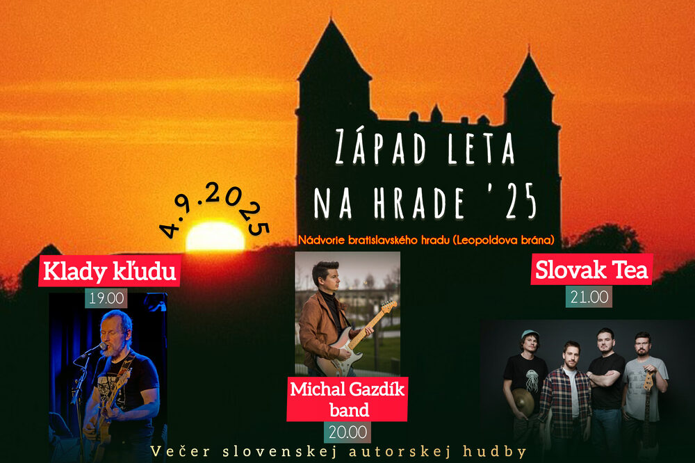 Západ leta na hrade: Večer slovenskej autorskej hudby pod holým nebom